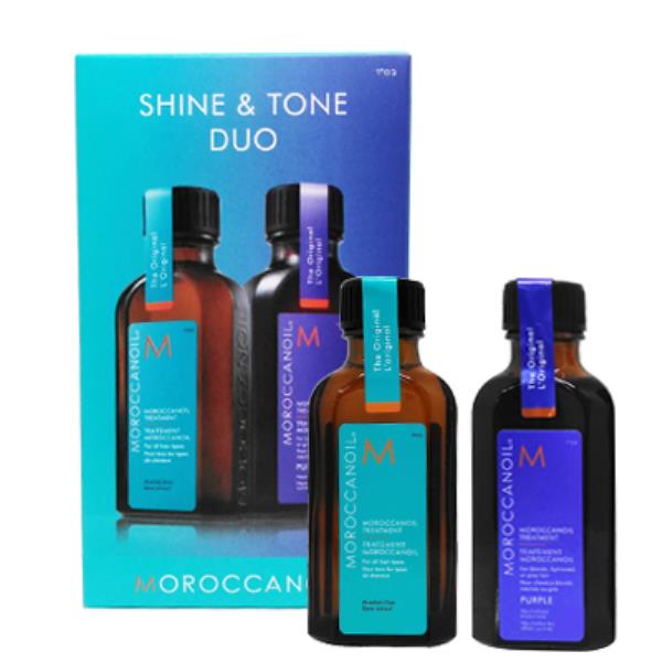 ﾓﾛｯｶﾝｵｲﾙ ｼｬｲﾝ&ﾄｰﾝ ﾃﾞｭｵ (ｵｲﾙ50ml+ﾊﾟｰﾌﾟﾙ50ml）